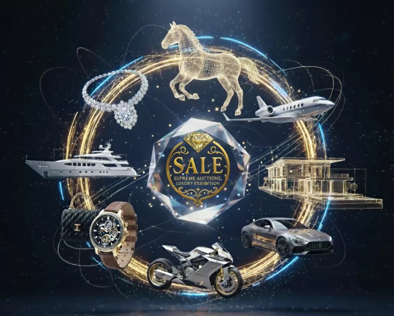 Luxury Auction Platform - Private Jets, Yachts, Villas, Cars, Rare Antiques